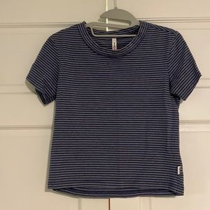RVCA Striped Blue Top
